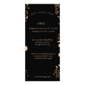 Professionele Salon prijslijst en openingstijden Reclamekaart (Achterkant)