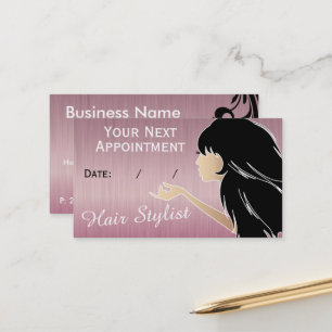 Professionele Salon Stylist Appointards Afsprakenkaartje