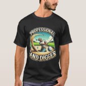 Professionele Sand Digger Grappig Golf Ontwerp voo T-shirt (Voorkant)