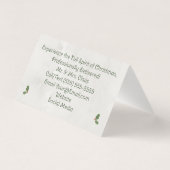 Professionele Santa Visitekaartje Tent Mr&Mrs Clau Kaart (Achterkant)