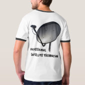 PROFESSIONELE SATELLIETDISH TECHNICIËN T-SHIRT (Achterkant volledig)