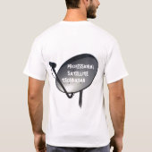PROFESSIONELE SATELLIETDISH TECHNICIËN T-SHIRT (Achterkant)