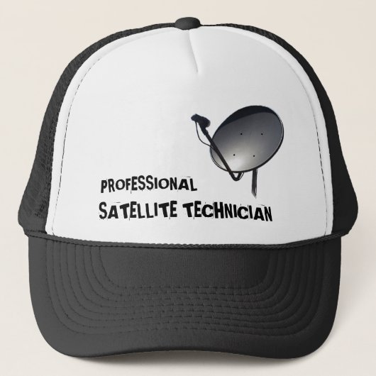 PROFESSIONELE SATELLIETDISH TECHNICIËN TRUCKER PET (Voorkant)