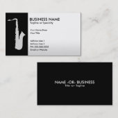 professionele saxofoon visitekaartje (Voorkant / Achterkant)