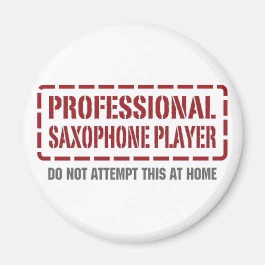 Professionele saxofoonspeler magneet (Voorkant)