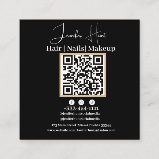 Professionele scanbare Visitekaartjes & QRcode (Voorkant)