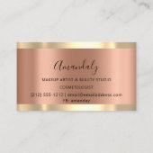 Professionele schaar met haarser Gold Copper Visitekaartje (Achterkant)