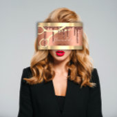 Professionele schaarser met wielkoper visitekaartje