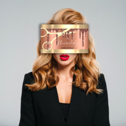 Professionele schaarser met wielkoper visitekaartje