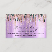 Professionele schaarser Roos Violet Gold Visitekaartje (Achterkant)