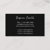 Professionele Schattigee Verpleegkundige Verpleegk Visitekaartje (Achterkant)