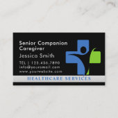 Professionele Schattigee Verpleegkundige Verpleegk Visitekaartje (Voorkant)