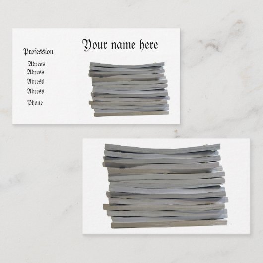 PROFESSIONELE SCHERM VISITEKAARTJE (Voorkant / Achterkant)