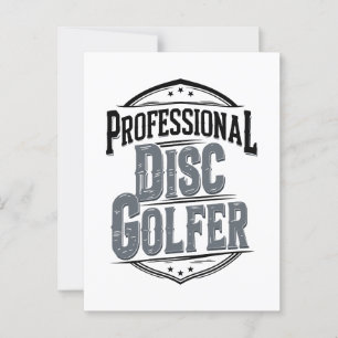 Professionele schijfgolfer schijfgolf briefkaart