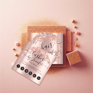 Professionele schijven 6 Punten haarknoeiboel Vierkante Visitekaartje