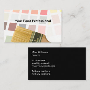 Professionele Schilder Bedrijfskaart Ontwerp Visitekaartje