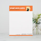 professionele schilder briefhoofd sjabloon (Staand voorkant)