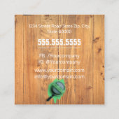 Professionele schilder en decorateur vierkante visitekaartje (Achterkant)