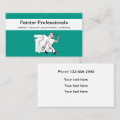 Professionele schilder en zandblasten visitekaartje (Voorkant / Achterkant)