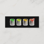 Professionele schilder in het huis mini visitekaartje (Voorkant)