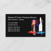 Professionele schilder Kleurrijke verf kan ontwerp Visitekaartje (Voorkant)