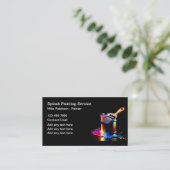 Professionele schilder Kleurrijke verf Kan Visitekaartje (Staand voorkant)