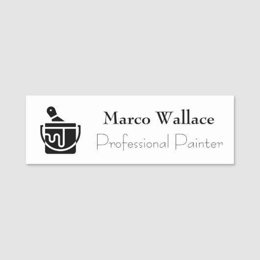 Professionele schilder Logo Aannemer Naamplaatje (Voorkant)
