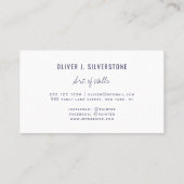 Professionele schilder paarse waterverf geborsteld visitekaartje (Achterkant)