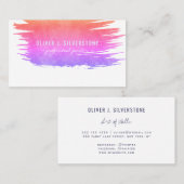 Professionele schilder regenboog waterverf geborst visitekaartje (Voorkant / Achterkant)