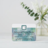 Professionele schilder visitekaartje (Staand voorkant)