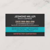 Professionele schilderdiensten - House Painter Bus Visitekaartje (Achterkant)