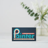 Professionele schilderdiensten - House Painter Bus Visitekaartje (Staand voorkant)