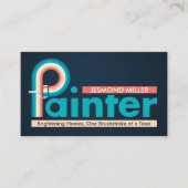 Professionele schilderdiensten - House Painter Bus Visitekaartje (Voorkant)