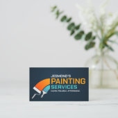 Professionele schilderdiensten - House Painter Bus Visitekaartje (Staand voorkant)