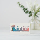 Professionele schilderdiensten - House Painter Bus Visitekaartje (Staand voorkant)