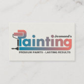 Professionele schilderdiensten - House Painter Bus Visitekaartje (Voorkant)