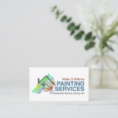 Professionele schilderdiensten - House Painter Visitekaartje (Staand voorkant)