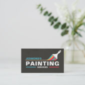 Professionele schilderdiensten - House Painter Visitekaartje (Staand voorkant)