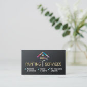 Professionele schilderdiensten - House Painter Visitekaartje (Staand voorkant)