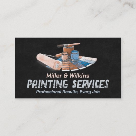 Professionele schilderdiensten - House Painter Visitekaartje (Voorkant)