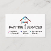 Professionele schilderdiensten - House Painter Visitekaartje (Voorkant)