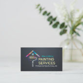 Professionele schilderdiensten - House Painter Visitekaartje (Staand voorkant)