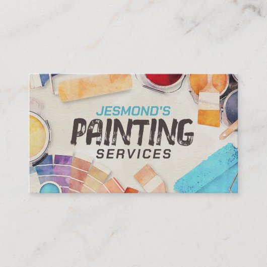 Professionele schilderdiensten - House Painter Visitekaartje (Voorkant)