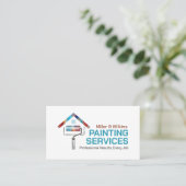 Professionele schilderdiensten - House Painter Visitekaartje (Staand voorkant)