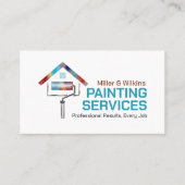 Professionele schilderdiensten - House Painter Visitekaartje (Voorkant)