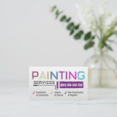Professionele schilderdiensten - House Painter Visitekaartje (Staand voorkant)