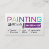 Professionele schilderdiensten - House Painter Visitekaartje (Voorkant)