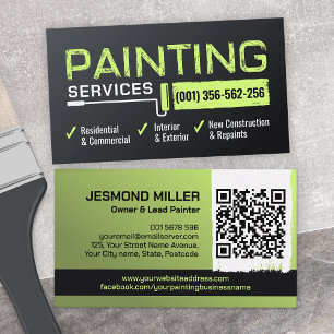 Professionele schilderdiensten - House Painter Visitekaartje