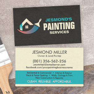 Professionele schilderdiensten - House Painter Visitekaartje