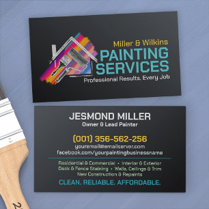 Professionele schilderdiensten - House Painter Visitekaartje